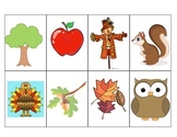 Halloween and Fall- Small Flashcards for vocabulary practice