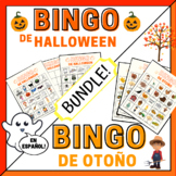 Halloween and Fall Vocabulary Spanish Bingo Games BUNDLE O