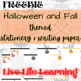 Halloween and Fall themed stationery / writing paper
