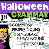 1st Grade Grammar Halloween Activities Nouns Pronouns Writ