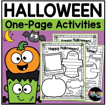 Halloween and Pumpkin Coloring Pages and Activity Posters by Brenda Tejeda