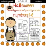 Halloween color by number (1-6)