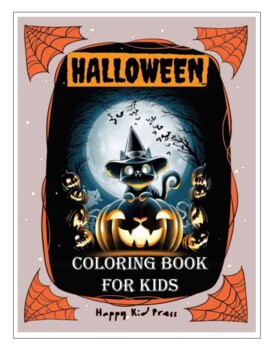 Halloween coloring book for kids by Sofian oulboujer | TPT