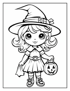 Halloween coloring page | Autumn October coloring sheets Prek - 2nd