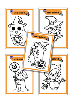 Halloween coloring pages by DEK DEK STORES | TPT