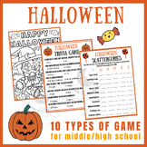Halloween independent reading Activities Unit Sub Plans cr