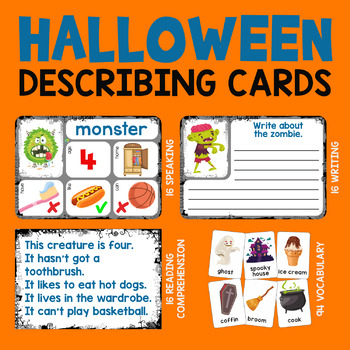 Preview of Halloween describing cards