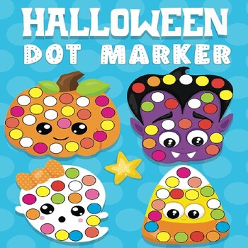Preview of Halloween dot marker: Fun with Do a Dot Dot Markers Coloring Books For Toddlers