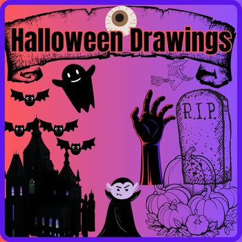 Halloween drawings school activities by hopes activation | TPT