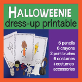 Halloween dress-up printable activity