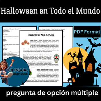 Preview of Halloween en Todo el Mundo | Spanish reading comprehension | worksheets