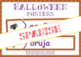 Halloween en español: vocabulary & grammar word wall (SPANISH)