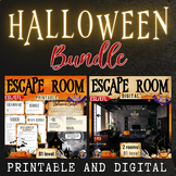 Halloween escape rooms bundle digital+printable ESL Intermediate