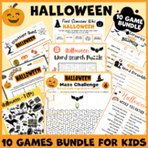 Halloween fall activity game BUNDLE independent works iceb