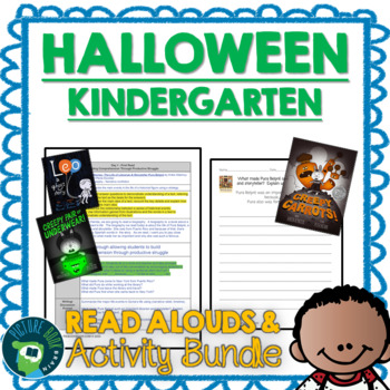 Preview of Kindergarten Halloween Bilingual Mega Bundle - Read Alouds and Activities