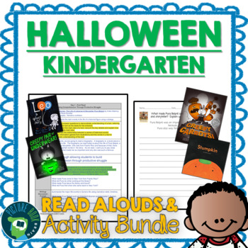 Preview of Kindergarten Halloween Bundle - Read Alouds and Activities