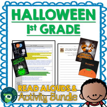 Preview of 1st Grade Halloween Bundle - Read Alouds and Activities
