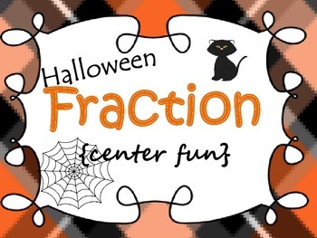 Preview of Halloween fractions {center fun}