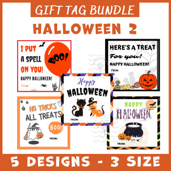 Preview of Halloween gift tag BUNDLE 2 Activity book note cards small group 4th 5th 6th 7th