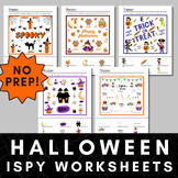 Halloween iSpy Printable Worksheets