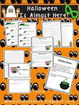 Halloween is Almost Here! Freebie by My Second Sense | TPT
