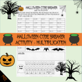 Halloween math - Halloween multiplication code breaker (freebie)
