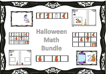 Preview of Halloween math bundle