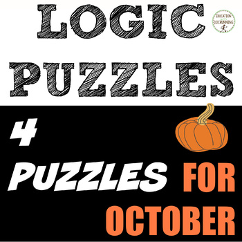 Preview of Halloween math puzzles