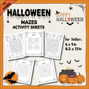 Preview of Halloween mazes Activity Sheets