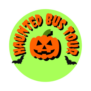 Preview of Halloween mini Design Project: Design a Haunted Bus Tour and Brochure