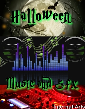 Preview of Halloween music and classroom background eerie sounds paranormal poetry
