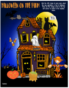 Preview of Halloween on the Farm (Interactive Google Drive Worksheet & House)