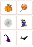 Halloween picture flash cards or flip book pages