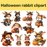 Halloween rabbit clipart