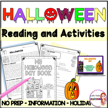 Halloween reading - Google Classroom - Distance learning - Print - Digital
