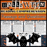 Halloween reading comprehension passages and questions