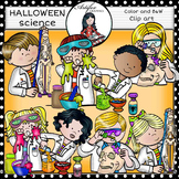 Halloween: science clip art-Color and B&W-