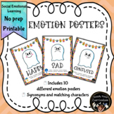 Halloween social emotional learning, ghost emotion faces, 