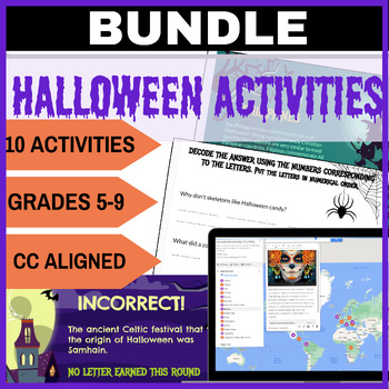 Preview of Halloween social studies activities: Around the world and traditions symbols