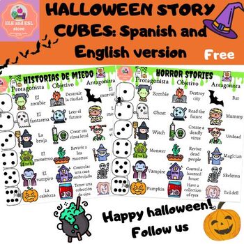 9 Halloween Story Cubes - Roll a Halloween Narrative Story