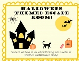 Halloween themed Breakout Escape Room! Critical thinking, 