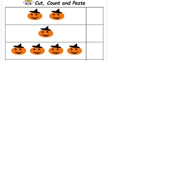 Preview of Halloween themed Counting for pre k number 1 to 5