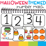 Halloween themed Number to Quantity Matching Number Cards 1-20