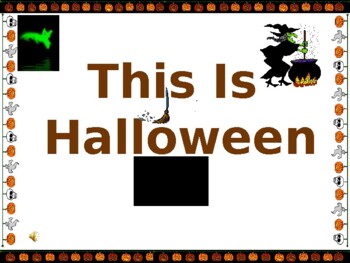 Preview of Halloween - themed PPT