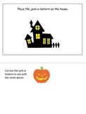Halloween themed Positional Cards printable preschool lear