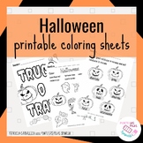 Halloween vocabulary for numbers, colors and animals in Spanish