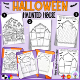 Halloween writing elements graphic organizer haunted house