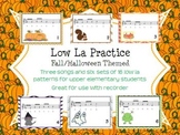Halloween/Fall Low La Practice Activities