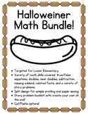 Halloweiner Math Bundle - Lower Elementary