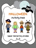 Halloween Activity Pack Grades 3-5 *Math, Reading & Writin
